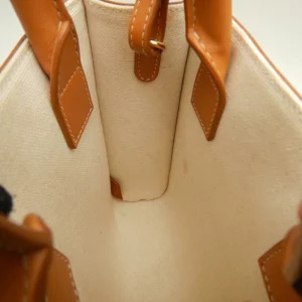CELINE Vertical Cabas Tote Bag Calfskin Tan - Picture 7 of 9